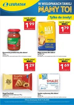 Pogląd gazetki "W wielopakach taniej" ze sklepu Lewiatan ważnej od 05.02.2026