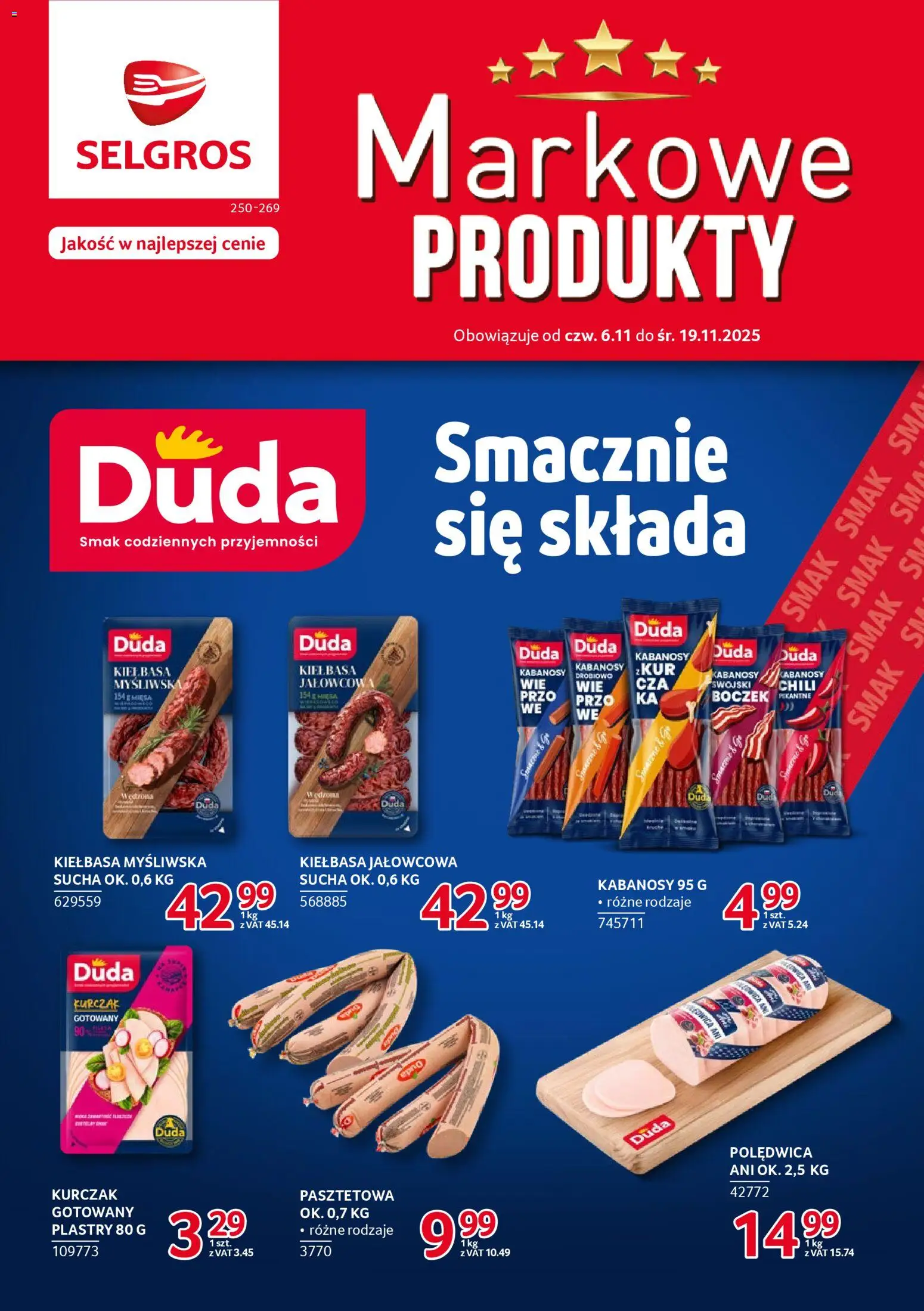 Pogląd gazetki "Markowe Produkty" ze sklepu Selgros cash&carry ważnej od 06.11.2025