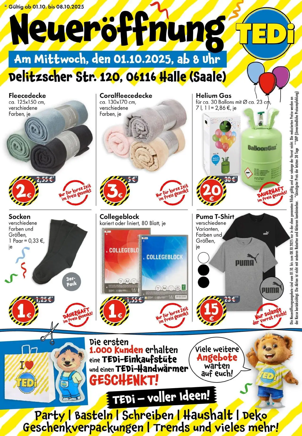 TEDi TEDi Neueröffnung in Halle (Saale) (vom 01.10.2025 - 08.10.2025)