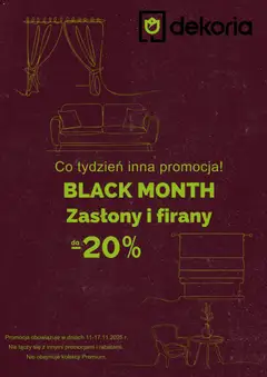 Pogląd gazetki "Black Friday" ze sklepu Dekoria ważnej od 11.11.2025