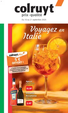 Prévisualisation de Voyagez en Italie du magasin Colruyt formulaire valide 10/09/2025