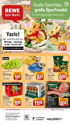 Vorschau von dem Prospekt des Geschäftes Rewe, gültig ab dem 23.03.2026