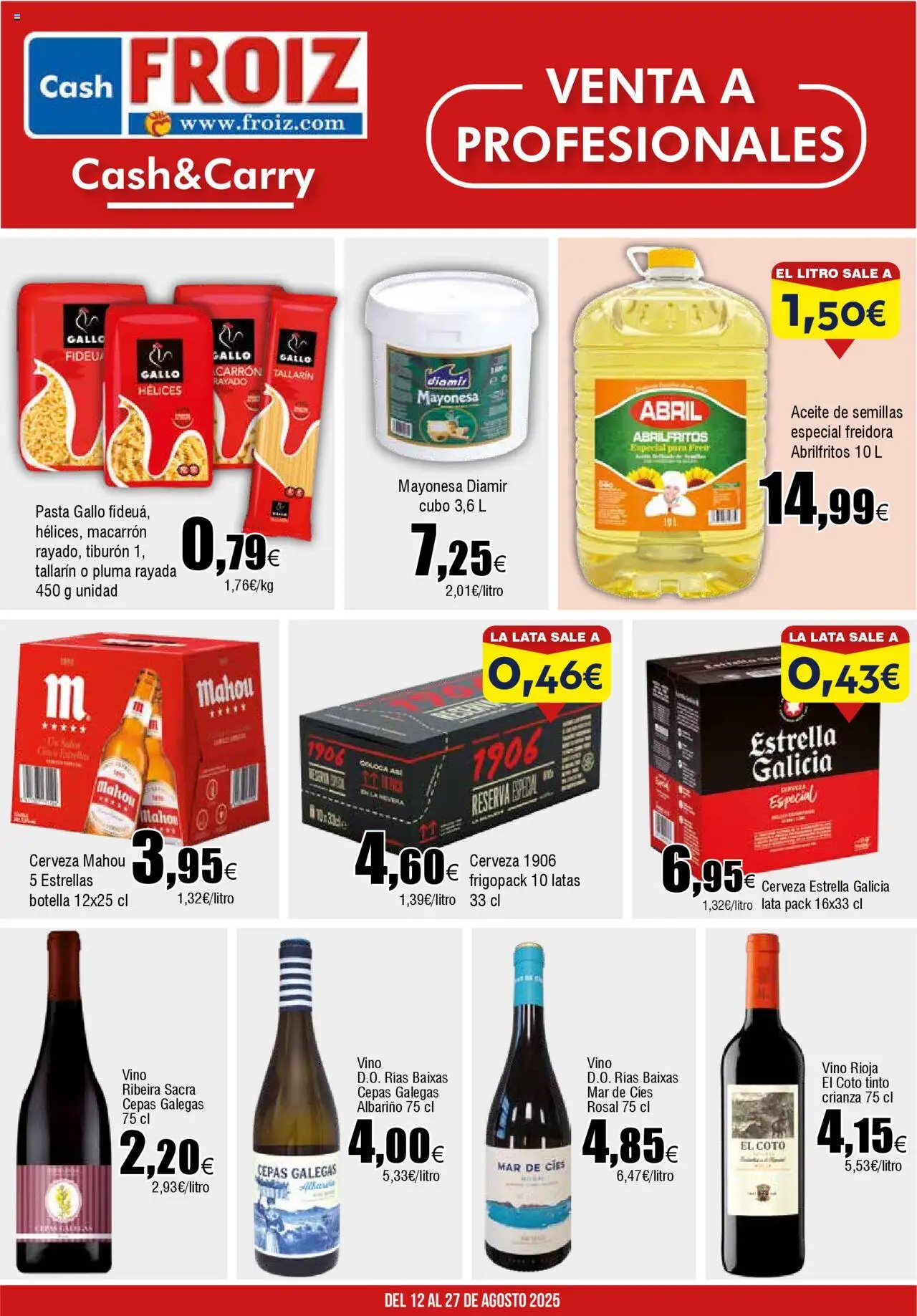Froiz Cash Froiz > 12/08 - 27/08/2025 > Ofertas