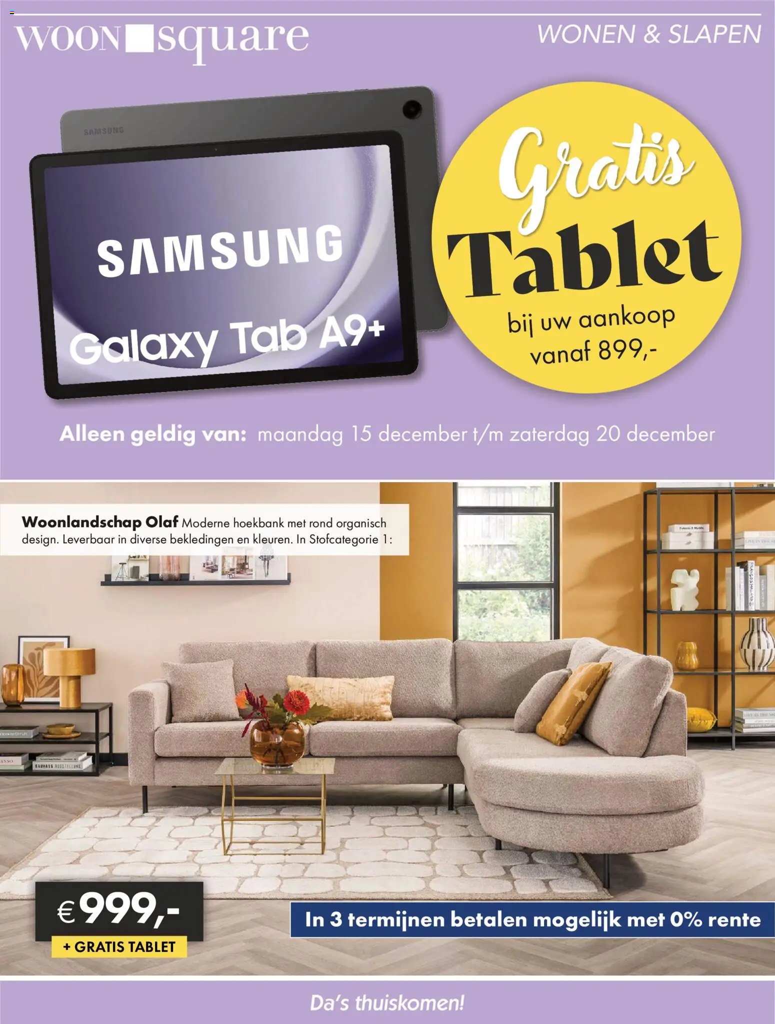 Voorbeeld van Folder van winkel Woonsquare geldig vanaf 15-12-2025