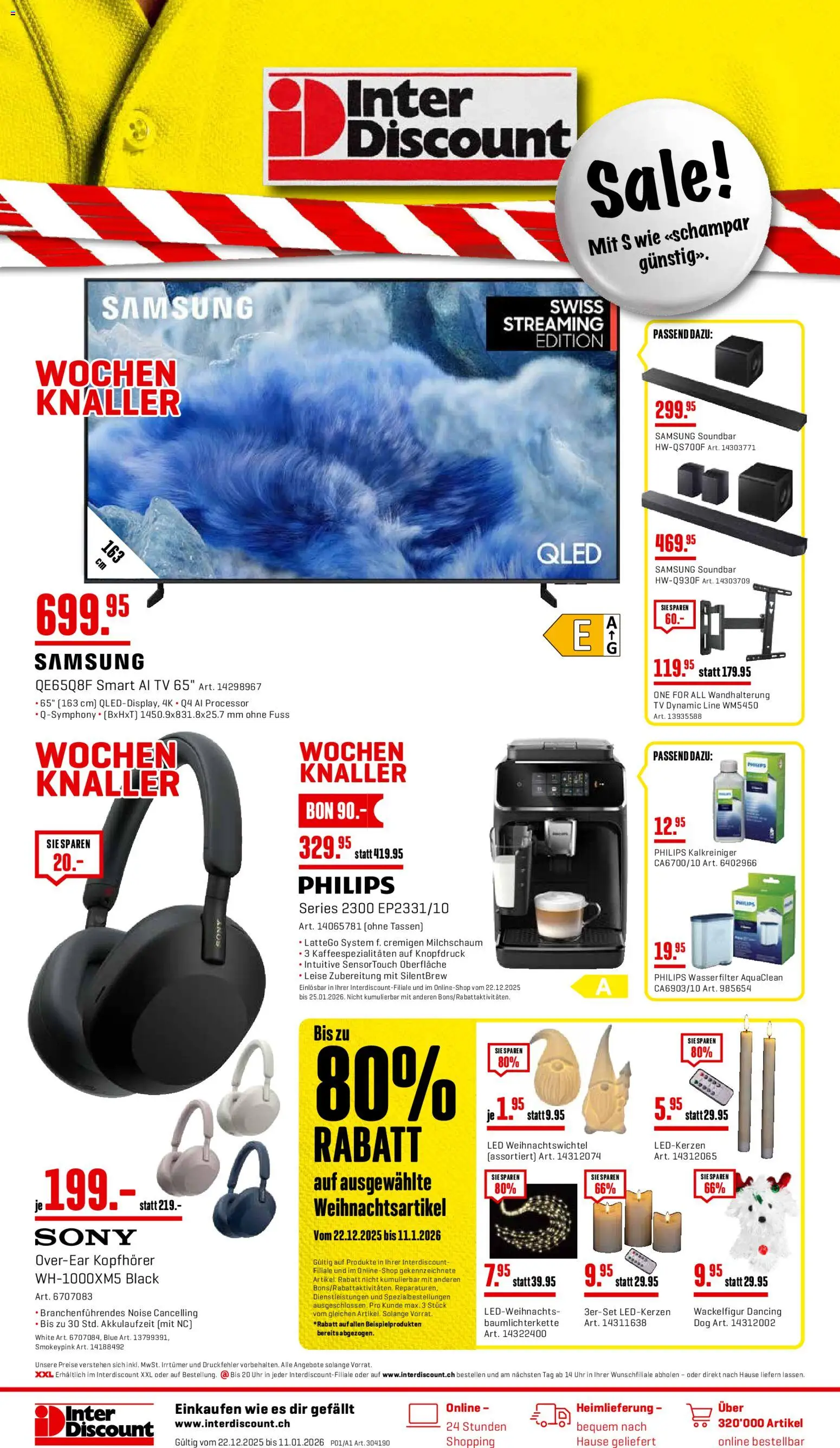 Vorschau des Merkblatts Aktionen vom Shop Interdiscount gültig von 22.12.2025 bis 11.01.2026