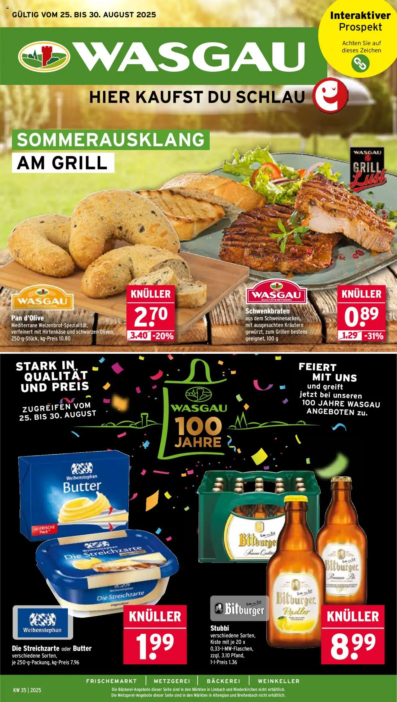 Wasgau Prospekt (vom 25.08.2025 - 30.08.2025)