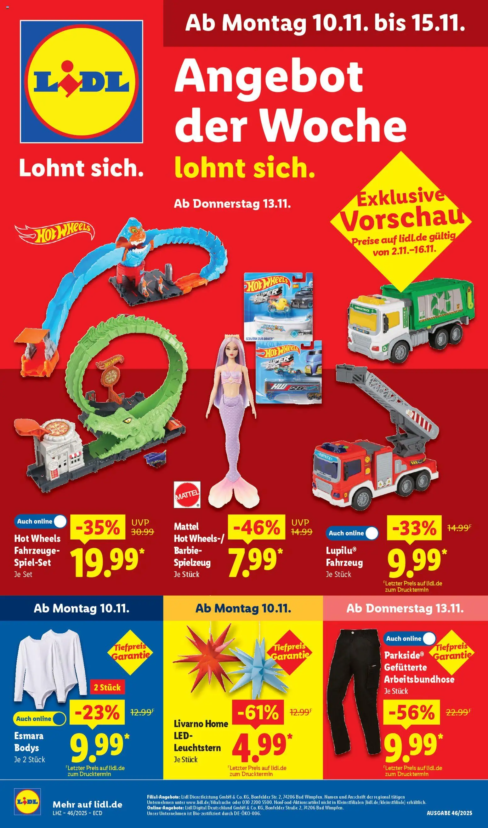 LIDL Prospekt ab Montag 10.11.2025 > Prospekt - Bad