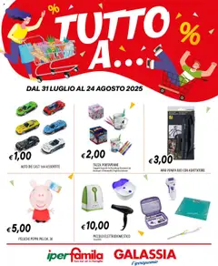 Anteprima dell'opuscolo Volantino Tutto a... dal negozio Famila valido da 31/07/2025