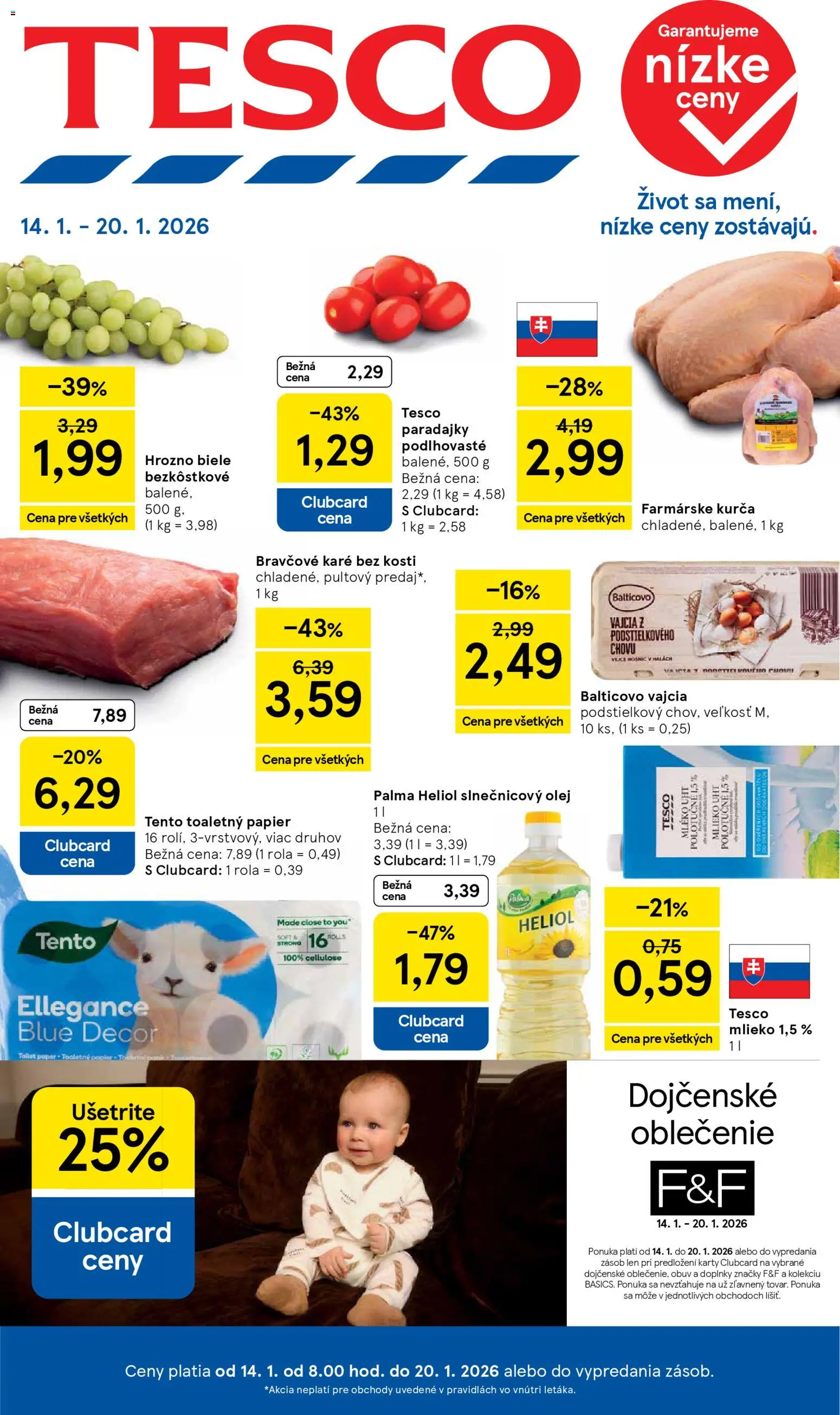Náhľad Tesco letáku platného od 14.01.2026