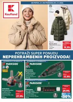Pregled letka Split-Ravne njive trgovine Kaufland vrijedi od 02.01.2026