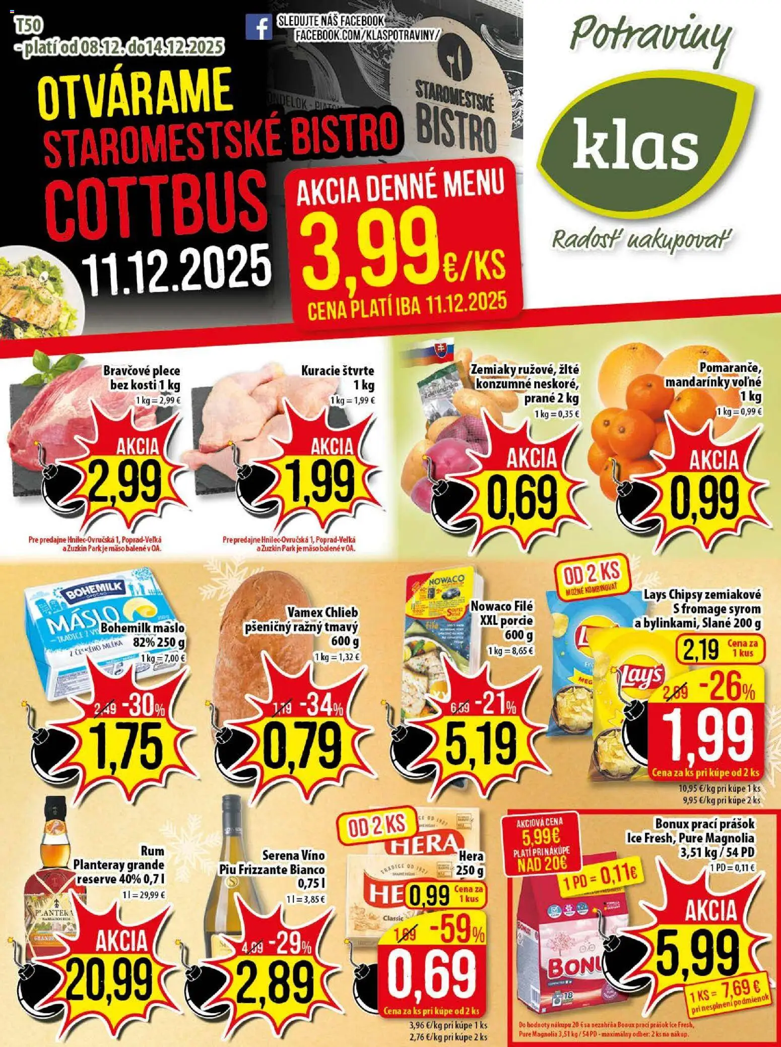 Náhľad Klas letáku platného od 08.12.2025