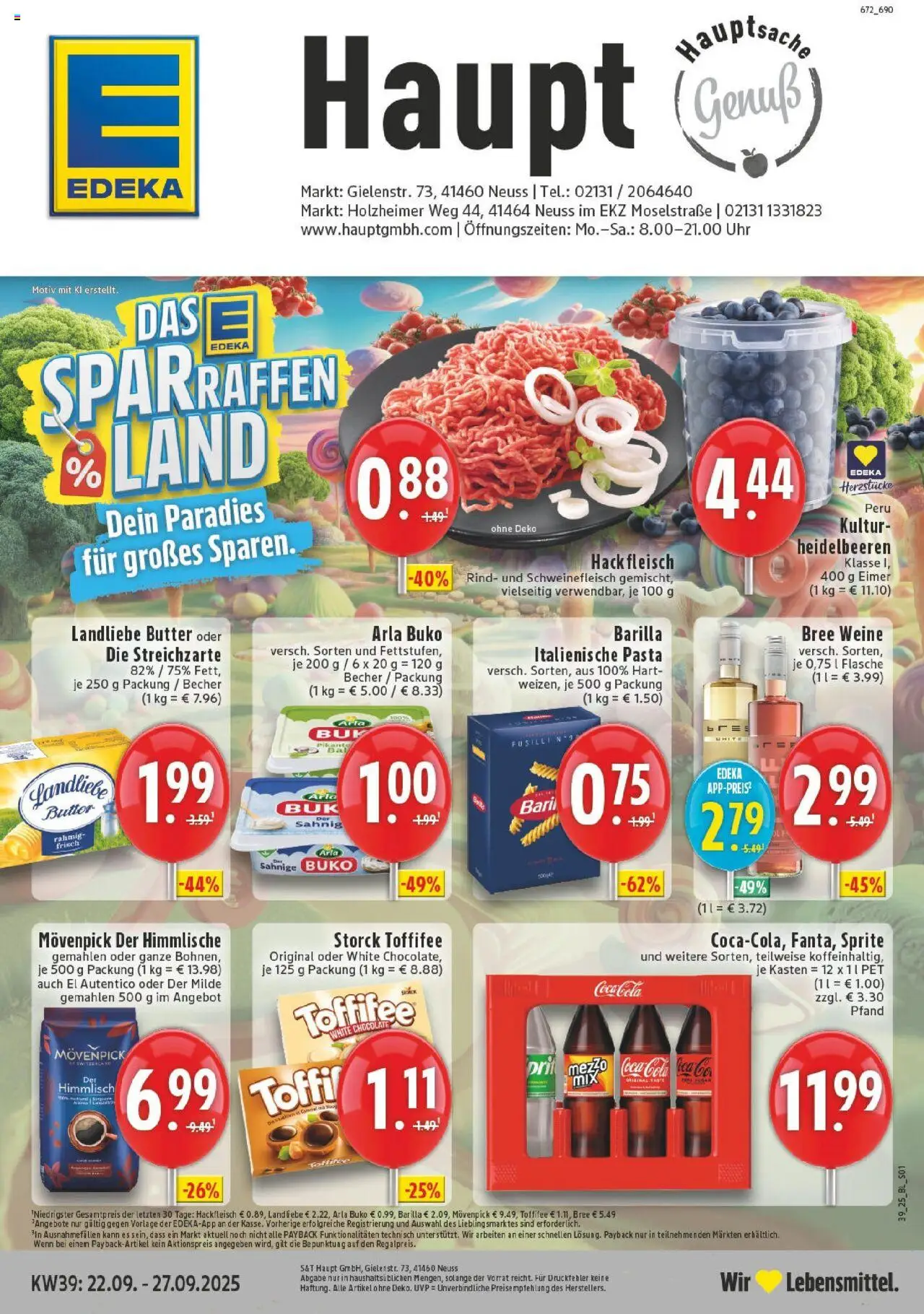 EDEKA Prospekt ab 21.09.2025 - Prospekt Neuss Online