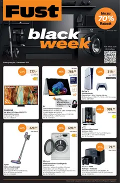 Vorschau des Merkblatts Black Friday vom Shop Fust gültig von 25.11.2025 bis 01.12.2025