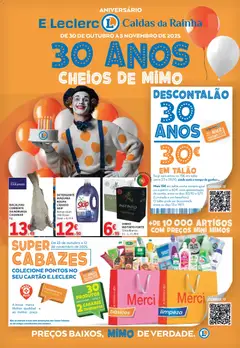 Pré-visualização do folheto da loja E.Leclerc válida a partir de 30/10/2025