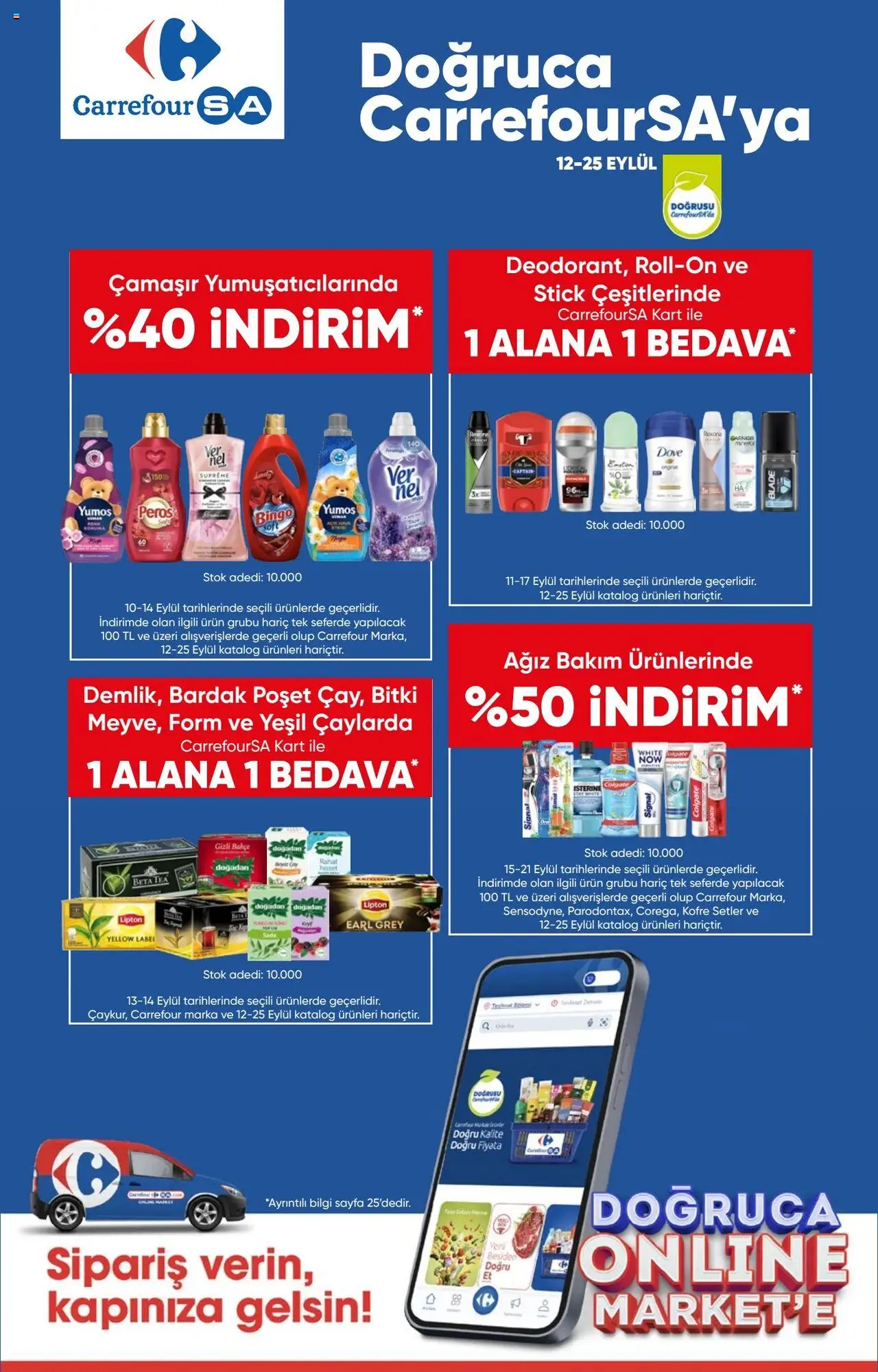 CarrefourSA Katalog 12 Eylül 2025 - Indirimli ürünler - Sayfa numarası 1