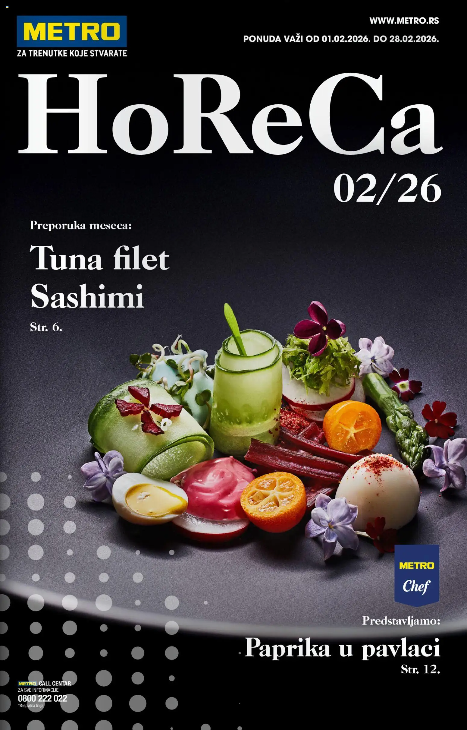 Pregled Metro kataloga - važi od 01.02.2026