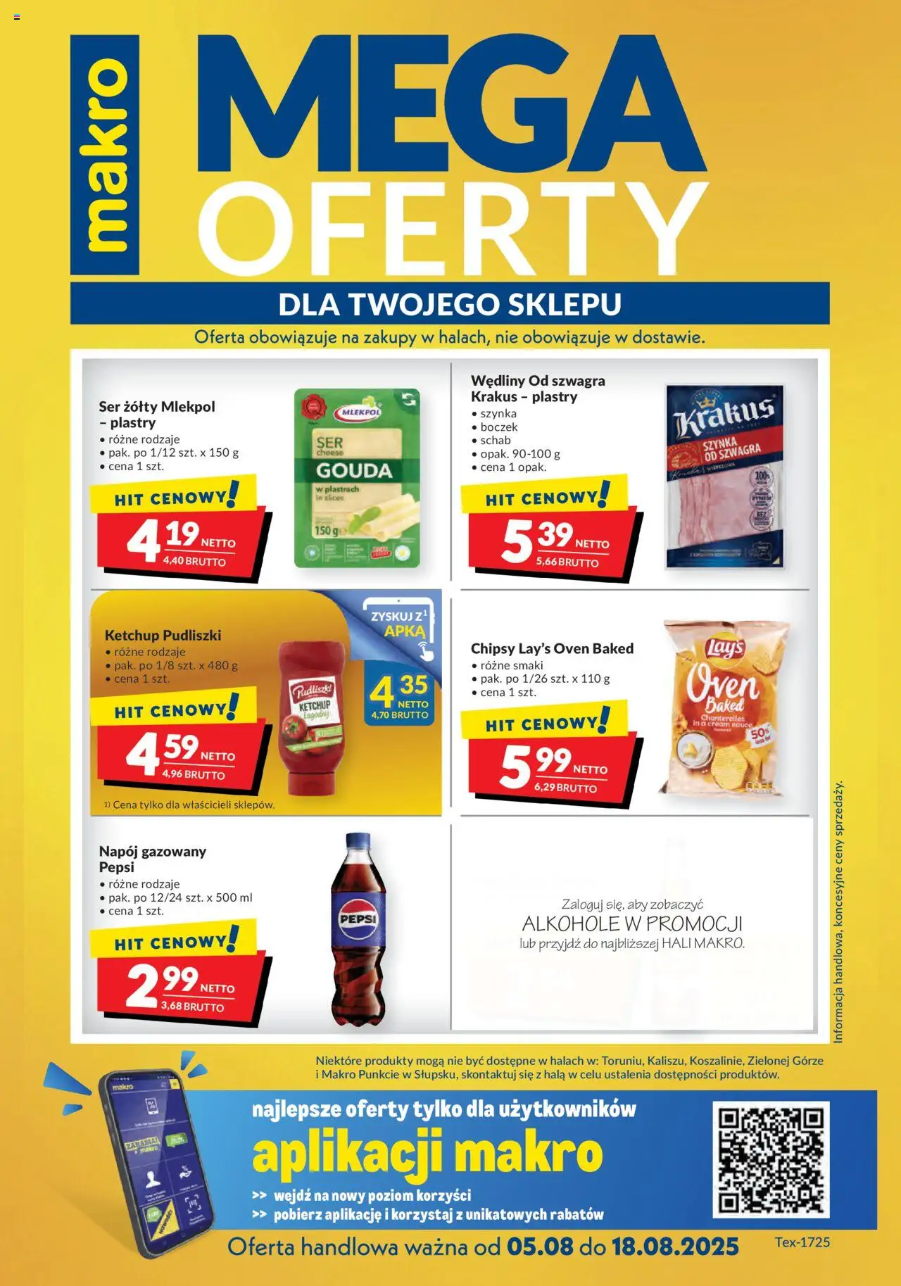 Makro Mega oferty dla Twojego Sklepu od 05.08.2025 - Nowa Gazetka - Numer strony 1