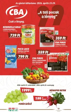 CBA - CBA akciós újság megtekintése, amely érvényes 2026.04.23.-től