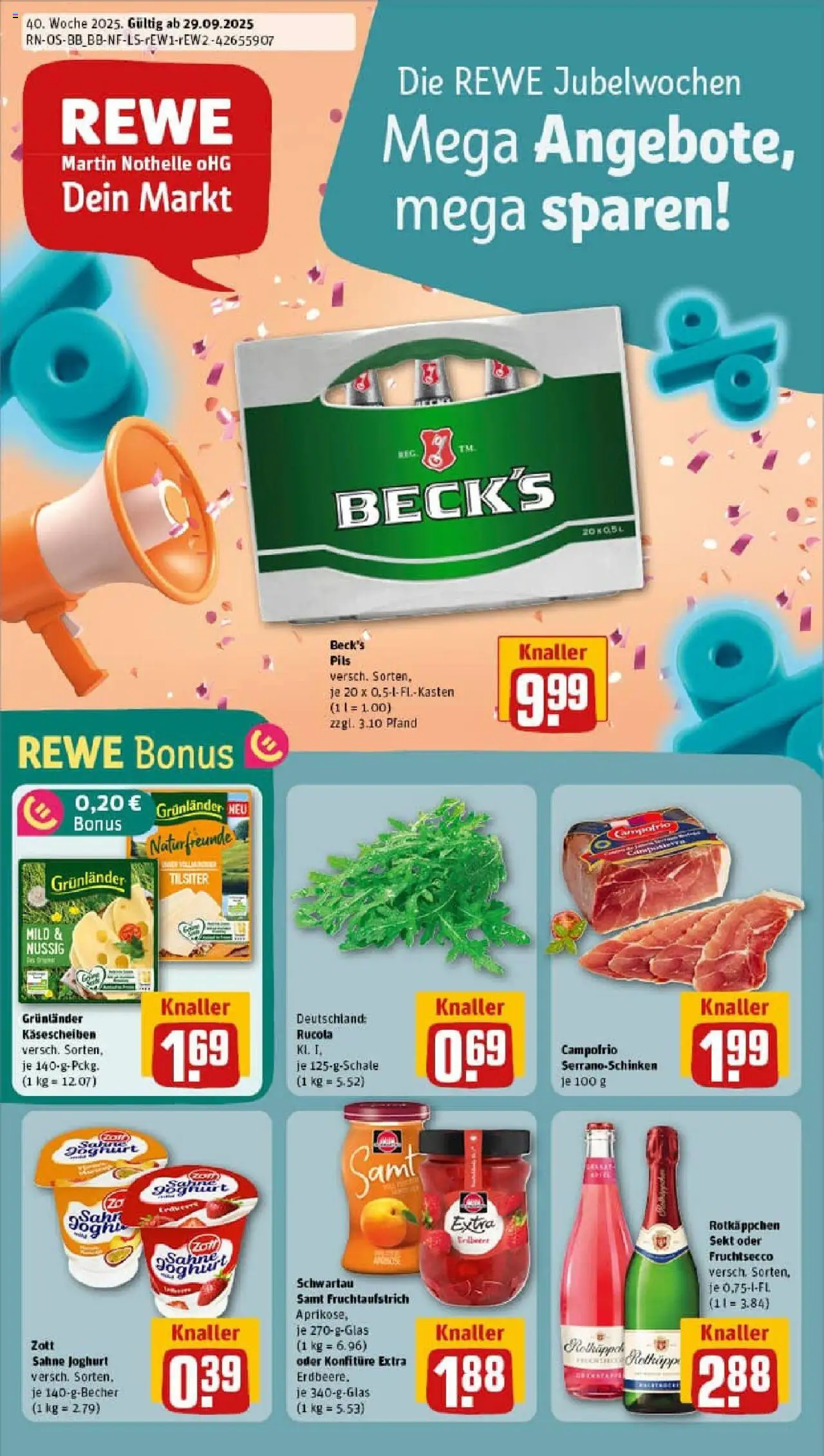 REWE Prospekt ab 28.09.2025 nächste Woche - Prospekt Berlin / Neukölln	