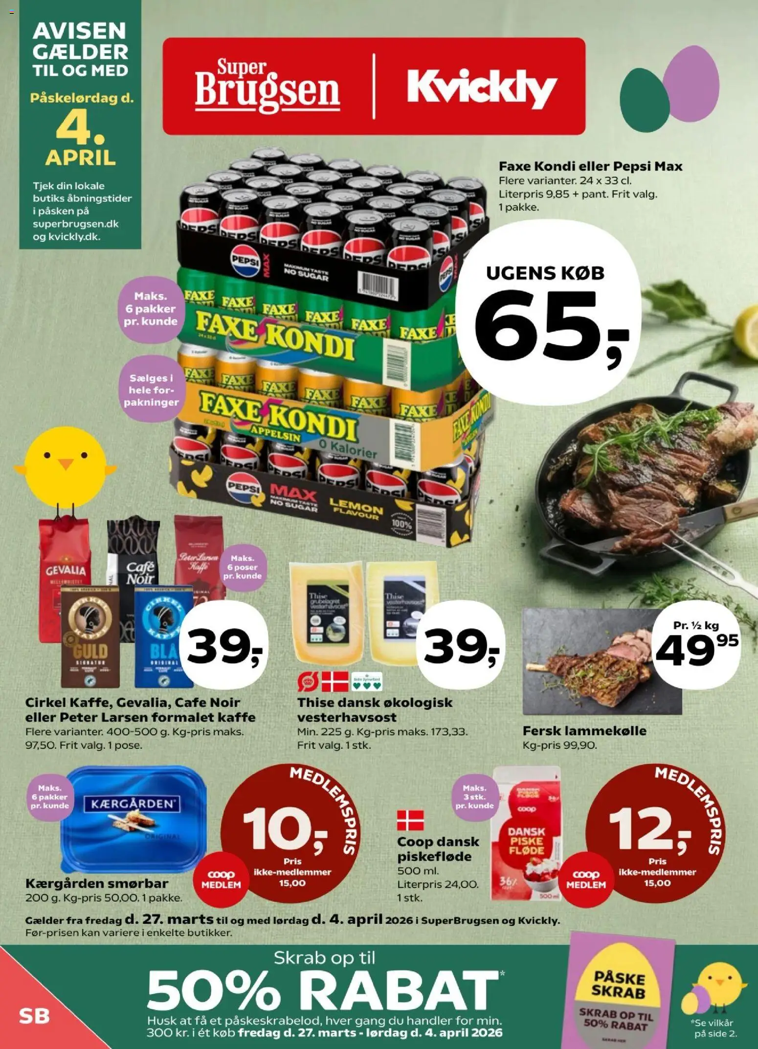 Eksempel på tilbudsavis Super Brugsen - Tilbudsavis uge 13 fra butik Super Brugsen gyldig fra 27/03/2026
