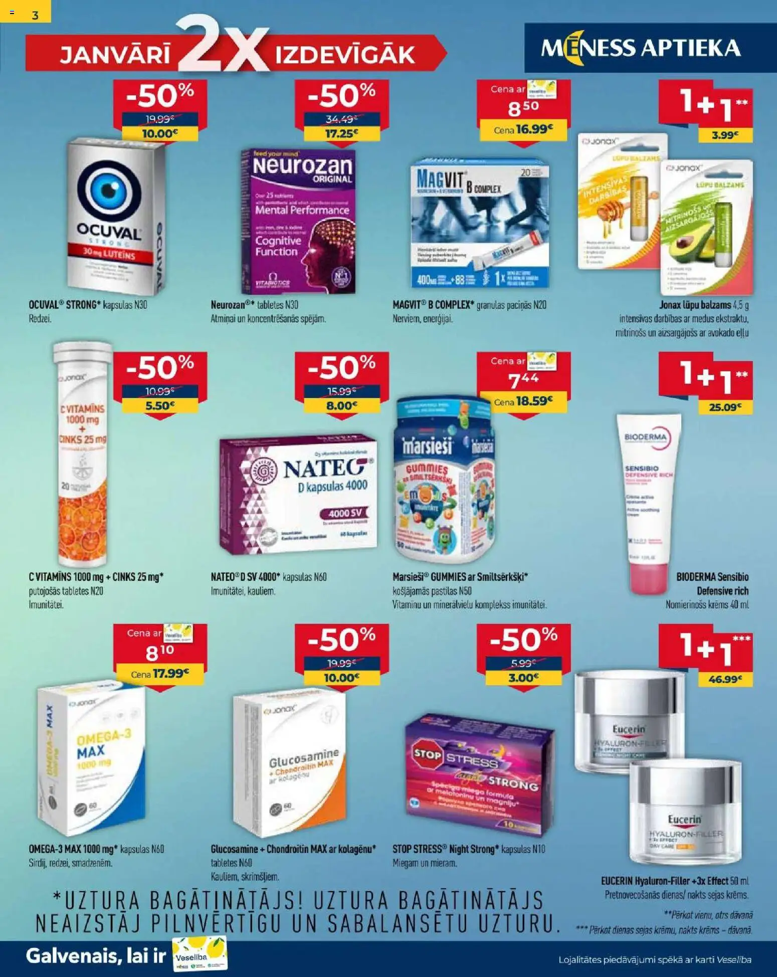 Skatīt Mēness aptieka akciju bukletu, derīgs no 2026.01.01