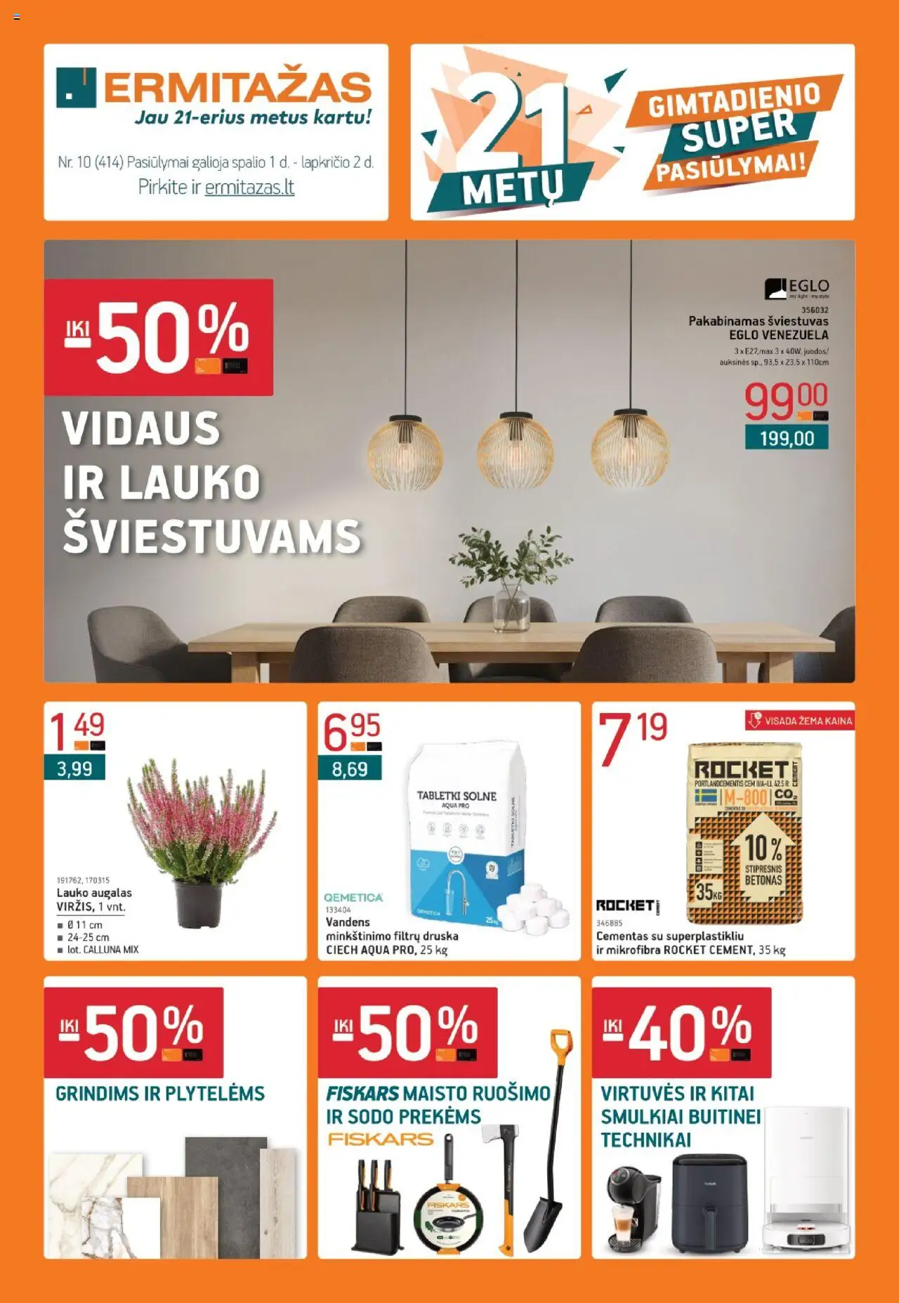 ERMITAŽAS parduotuvės leidinio Leidinys galiojančio nuo 2025.10.01 peržiūra - Druska