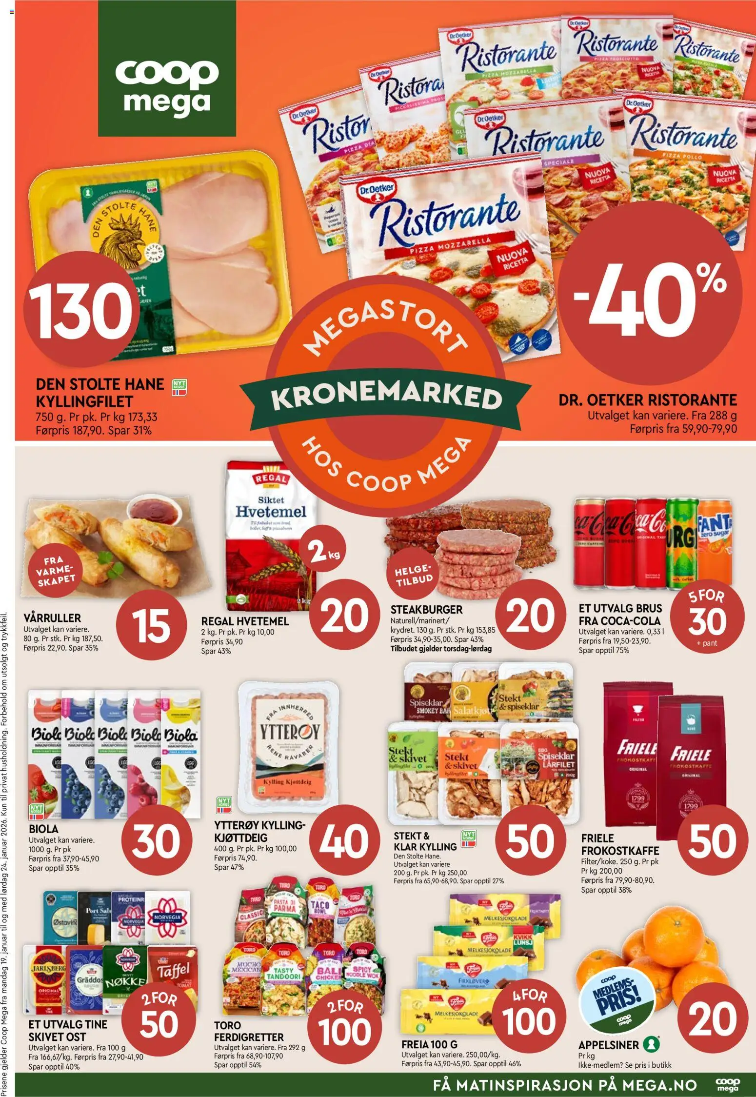 Forhåndsvis Kundeavis fra butikk Coop Mega gyldig fra 19/01/2026