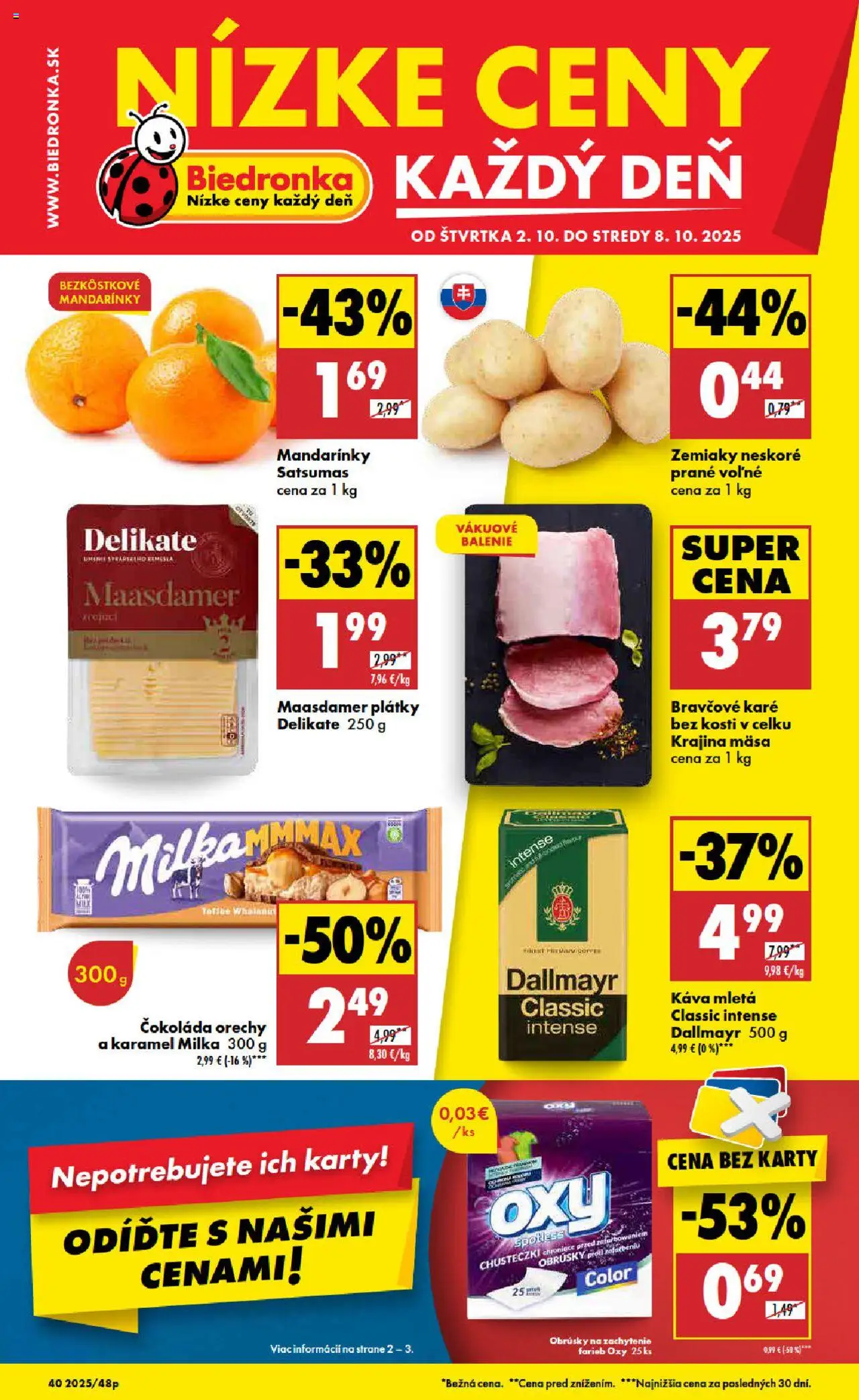 Biedronka Leták (02.10. - 08.10.2025) - Akčná ponuka