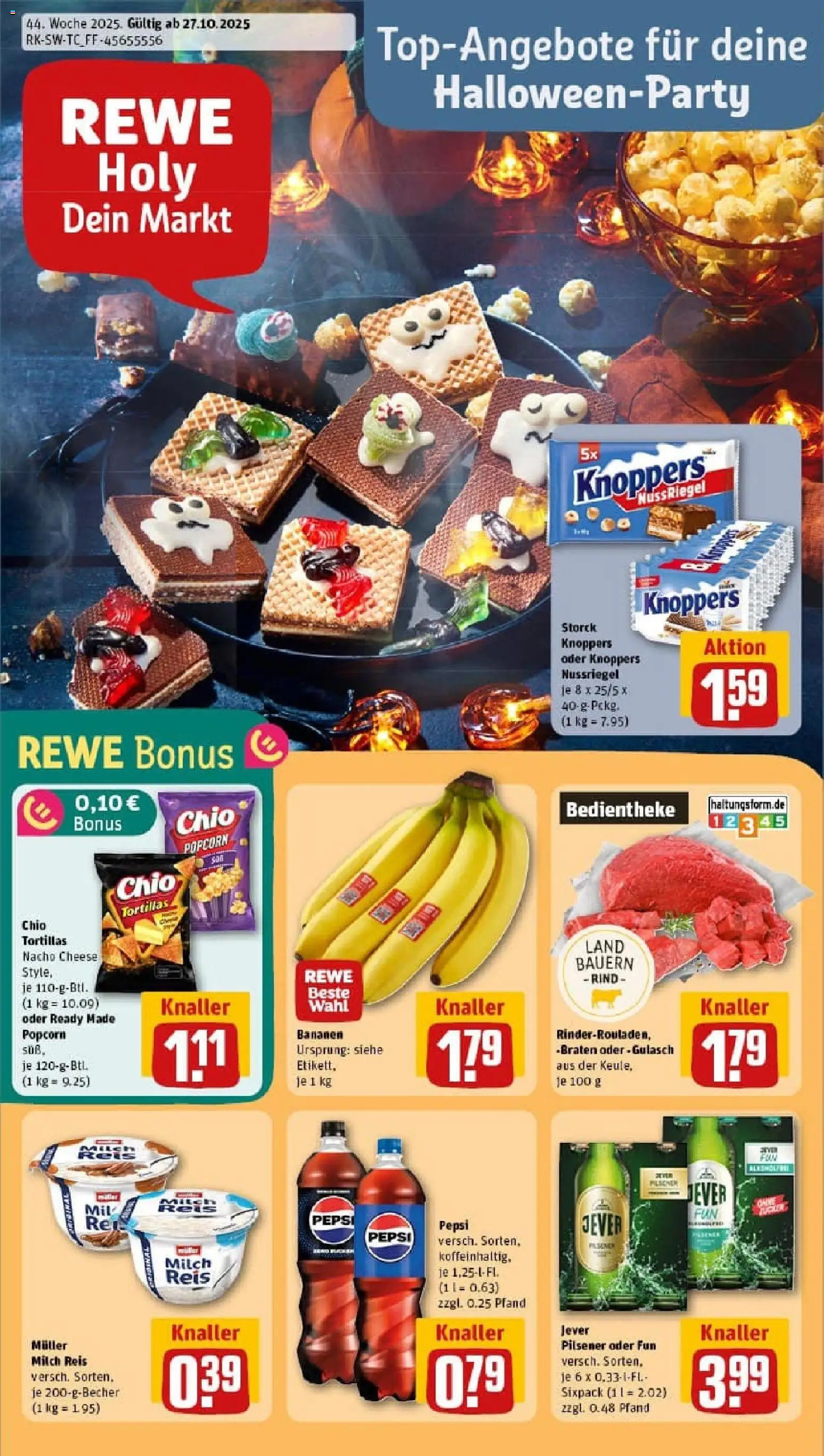 Vorschau von dem Prospekt des Geschäftes Rewe, gültig ab dem 26.10.2025