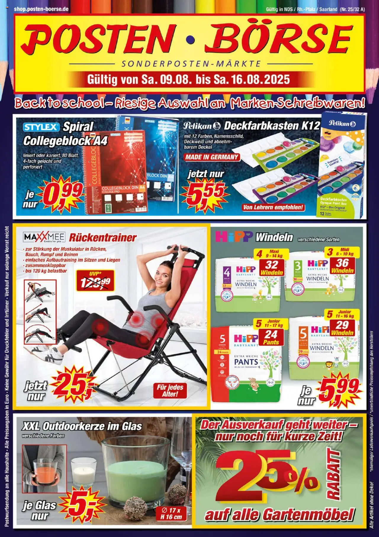 Posten Börse Prospekt (vom 09.08.2025 - 16.08.2025) - Gartenmöbel, Box