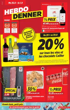 Vorschau des Merkblatts Aktionen FR vom Shop Denner gültig von 26.08.2025 bis 01.09.2025