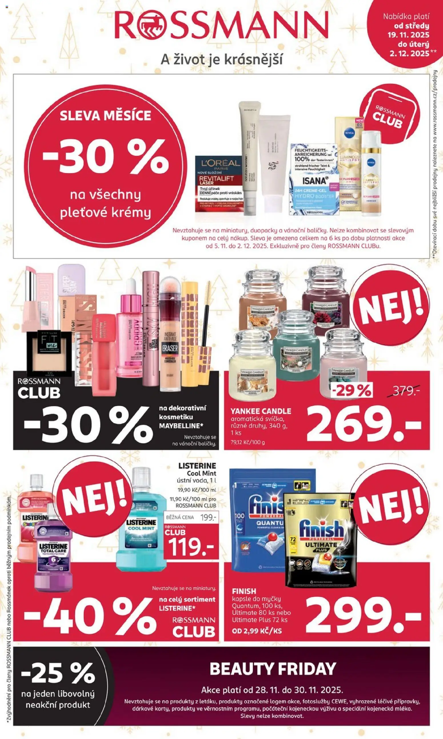 Náhled nabídky: Rossmann Black Friday platný od 19.11.2025