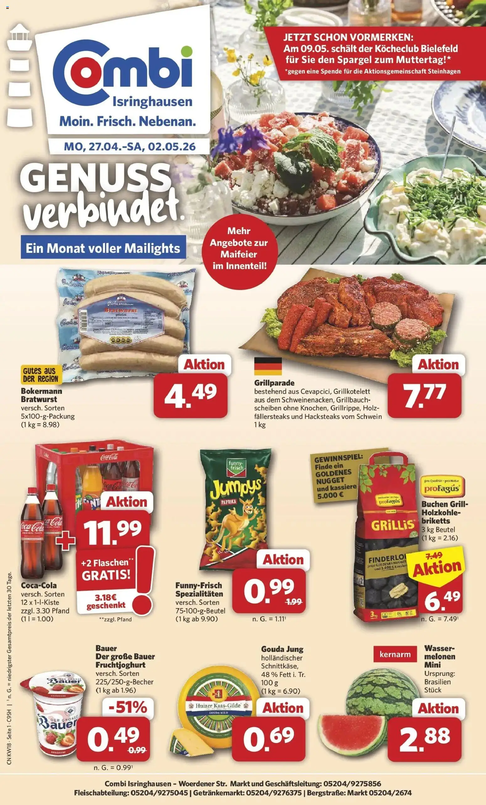 Vorschau von dem Prospekt des Geschäftes Combi, gültig ab dem 27.04.2026