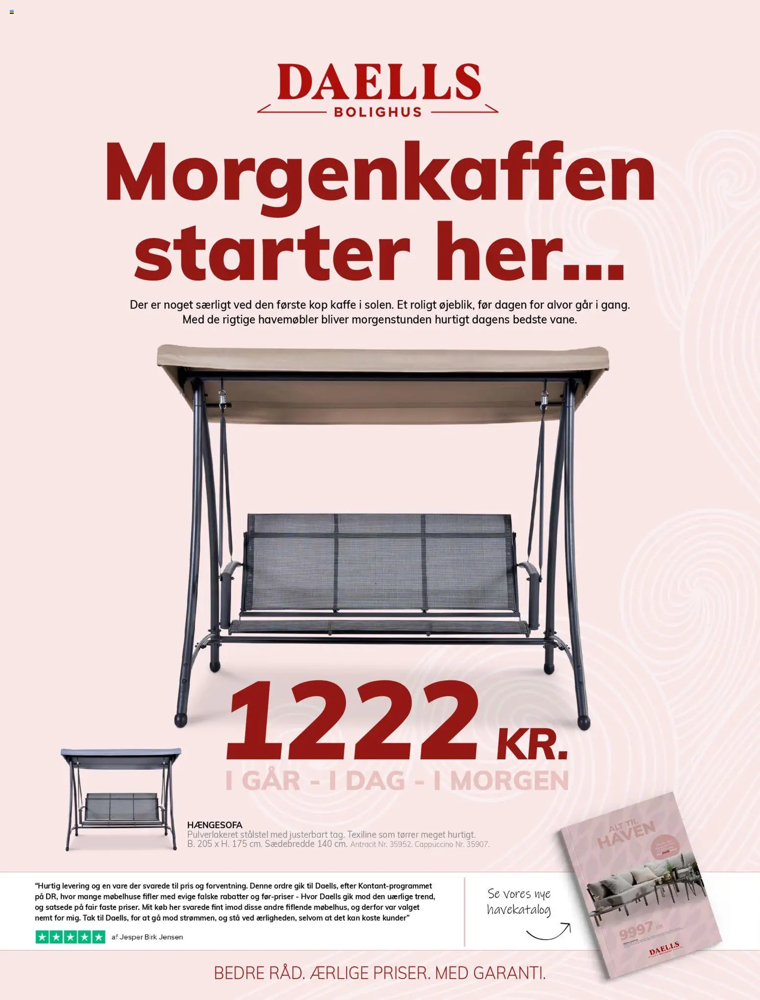 Eksempel på tilbudsavis Daells Bolighus - Tilbudsavis fra butik Daells Bolighus gyldig fra 25/03/2026