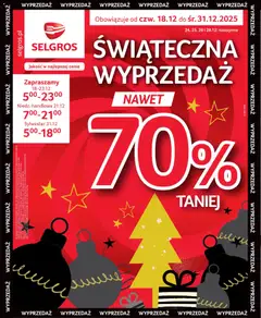 Pogląd gazetki "Świąteczna Wyprzedaż" ze sklepu Selgros cash&carry ważnej od 18.12.2025
