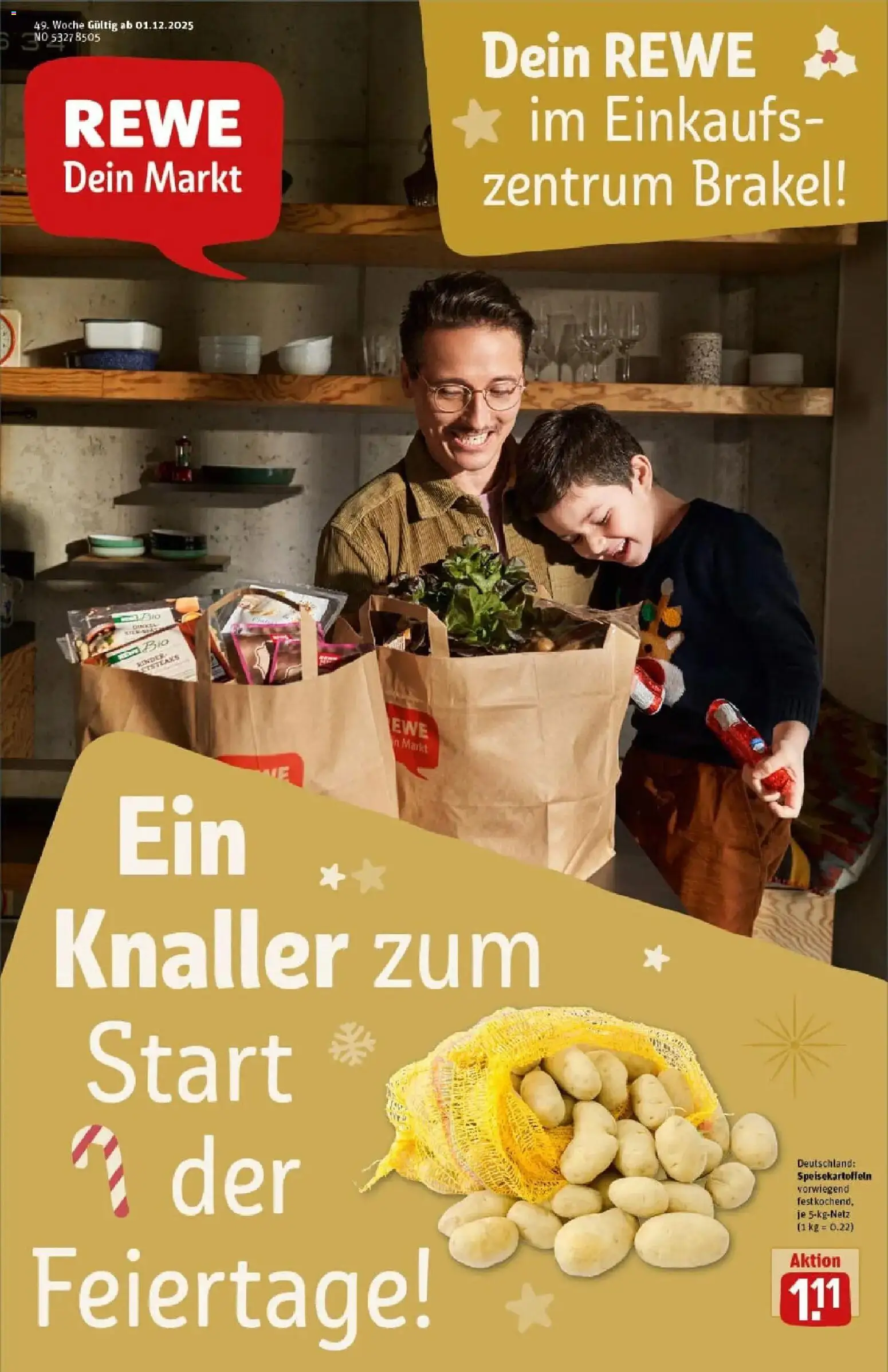Vorschau von dem Prospekt des Geschäftes Rewe, gültig ab dem 01.12.2025