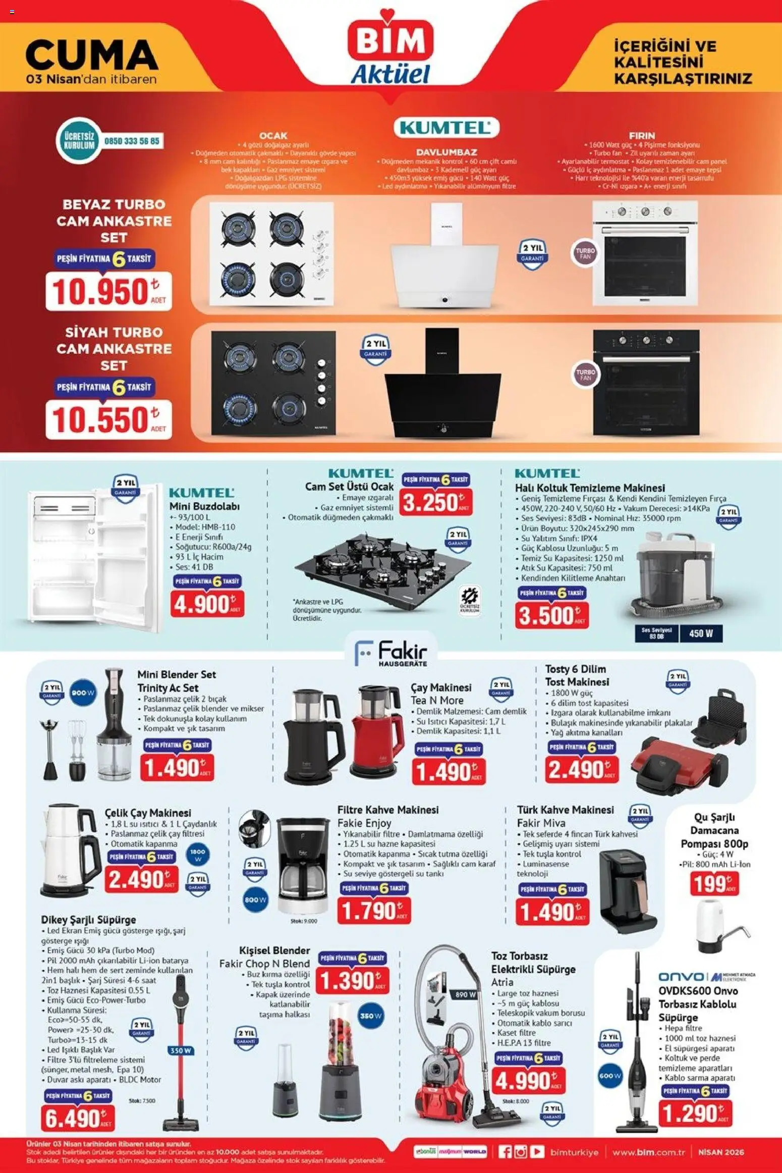 BİM BİM - Katalog Cuma 03.04.2026 - Broşürünün önizlemesi