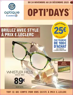 Prévisualisation de Catalogue Opti'days du magasin E.Leclerc formulaire valide 24/11/2025