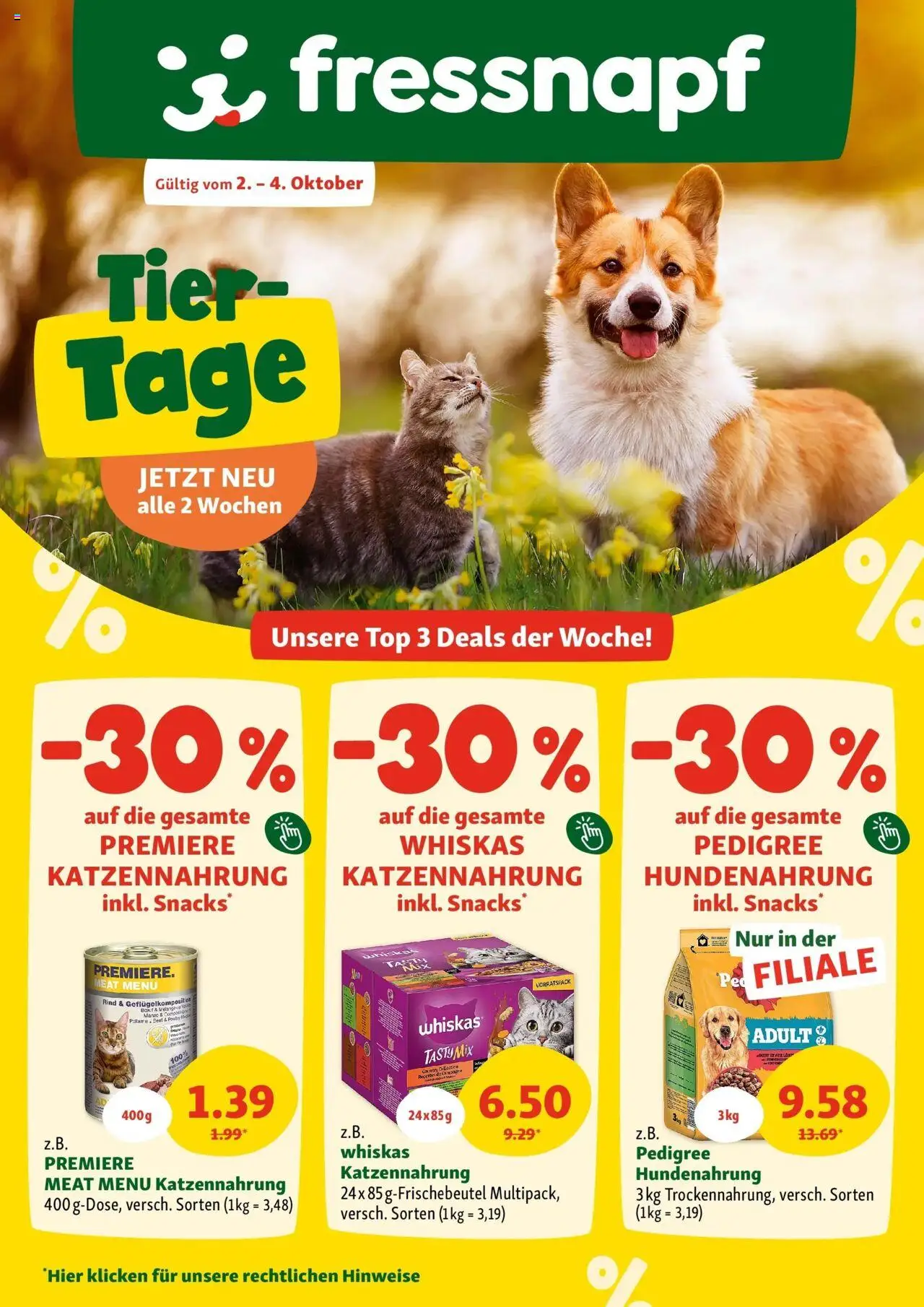  Fressnapf Flugblatt ab (02.10.2025 - 04.10.2025) - Seite 1