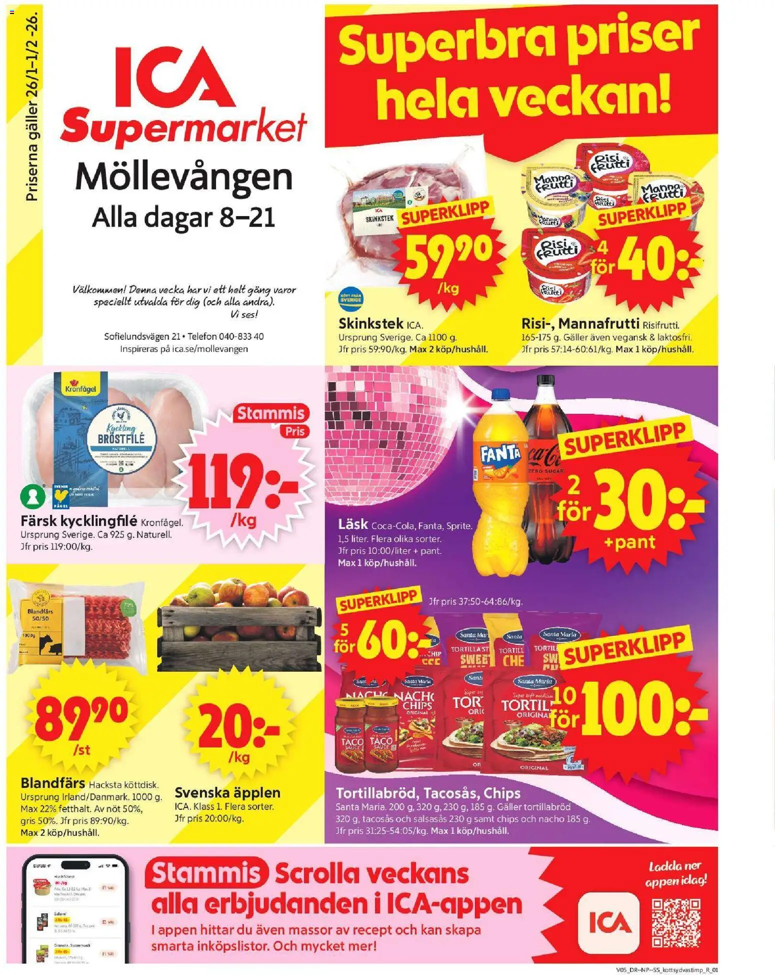 Förhandsgranska reklamblad Malmö från butik ICA Supermarket gäller från 26/01/2026