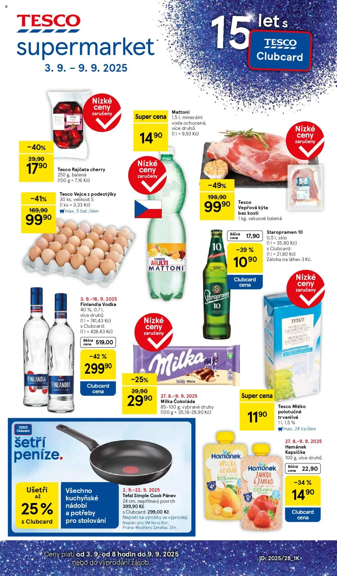  TESCO leták od 03.09.2025 - Akční "Supermarket" leták