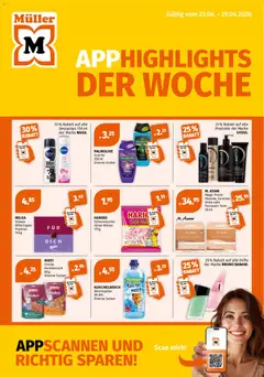 Vorschau des Merkblatts Müller aktionen vom Shop Müller gültig von 23.04.2026 bis 29.04.2026