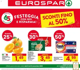 Anteprima dell'opuscolo Attuale volantino dal negozio Eurospar valido da 13/11/2025