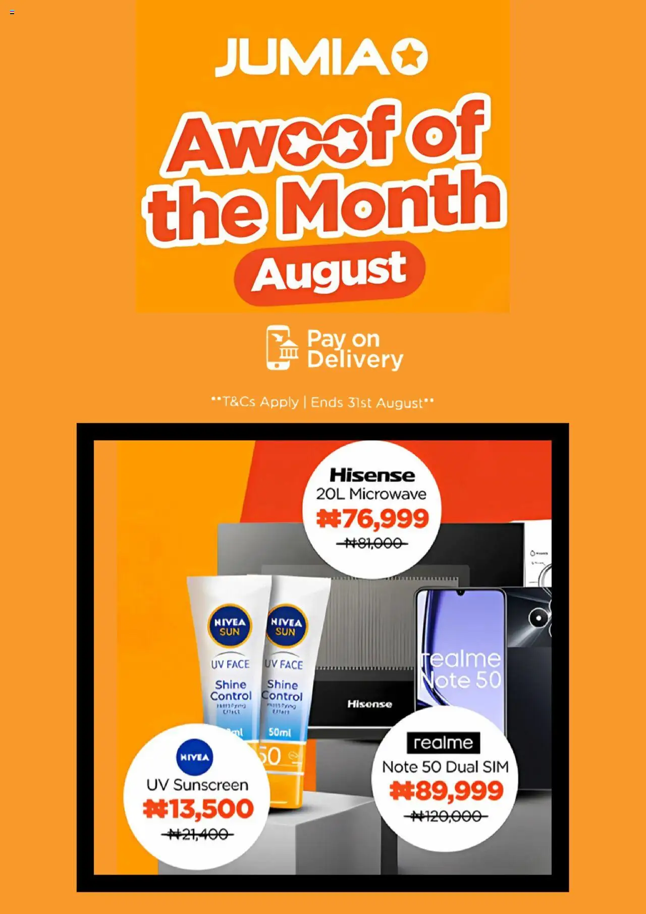  Jumia Catalogue (01/08/2025) - special deals - Page 1 - Sunscreen, Microwave