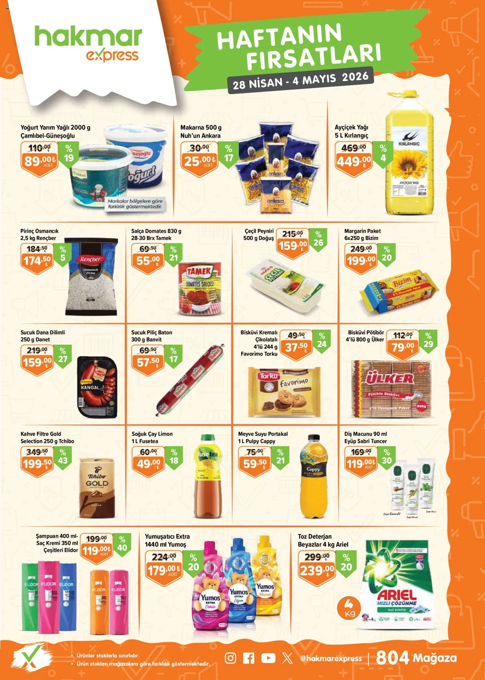 Hakmar Express Hakmar Express Katalog 28.04.2026 - Broşürünün önizlemesi