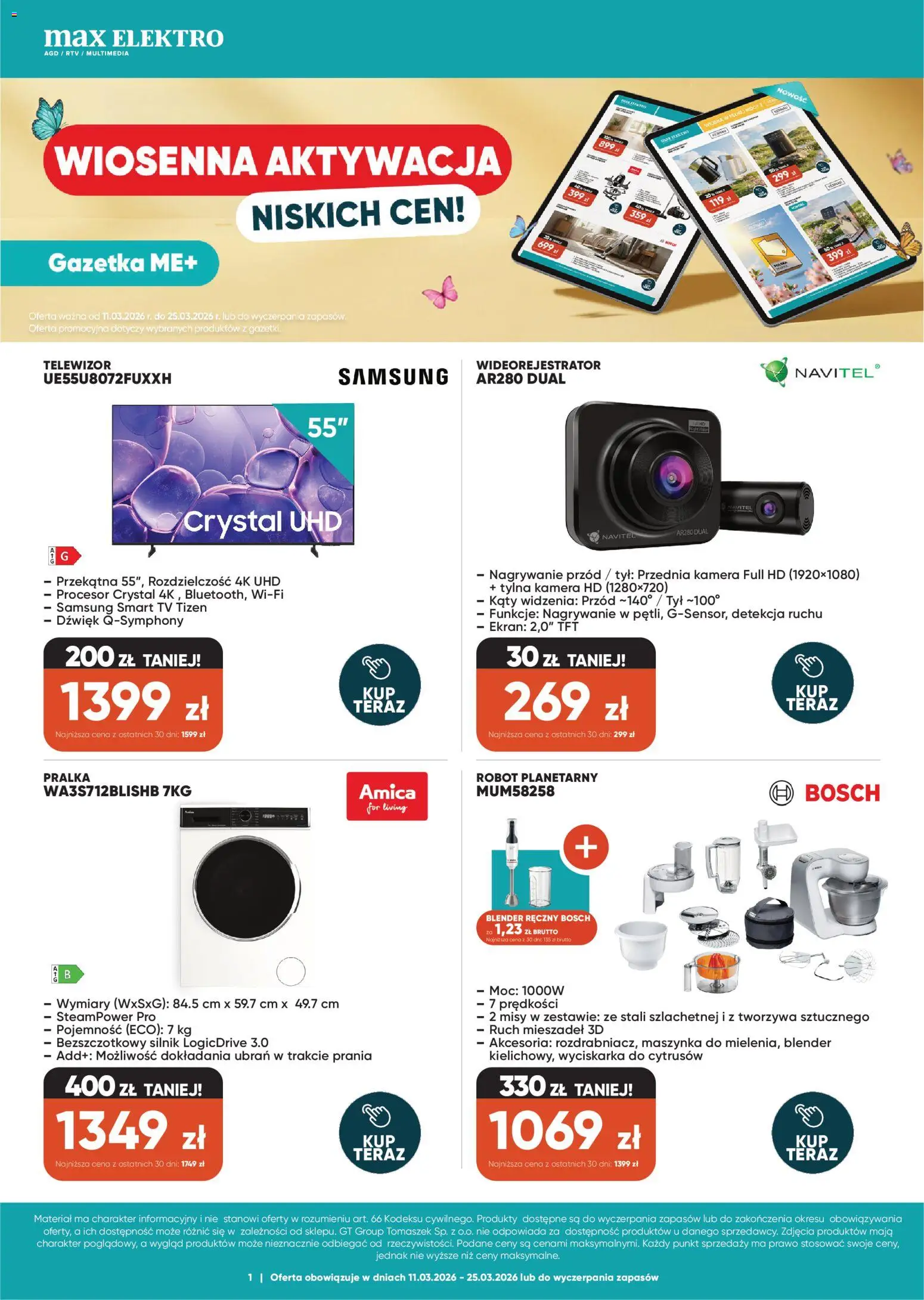 Pogląd gazetki "Max elektro gazetka" ze sklepu Max elektro ważnej od 11.03.2026