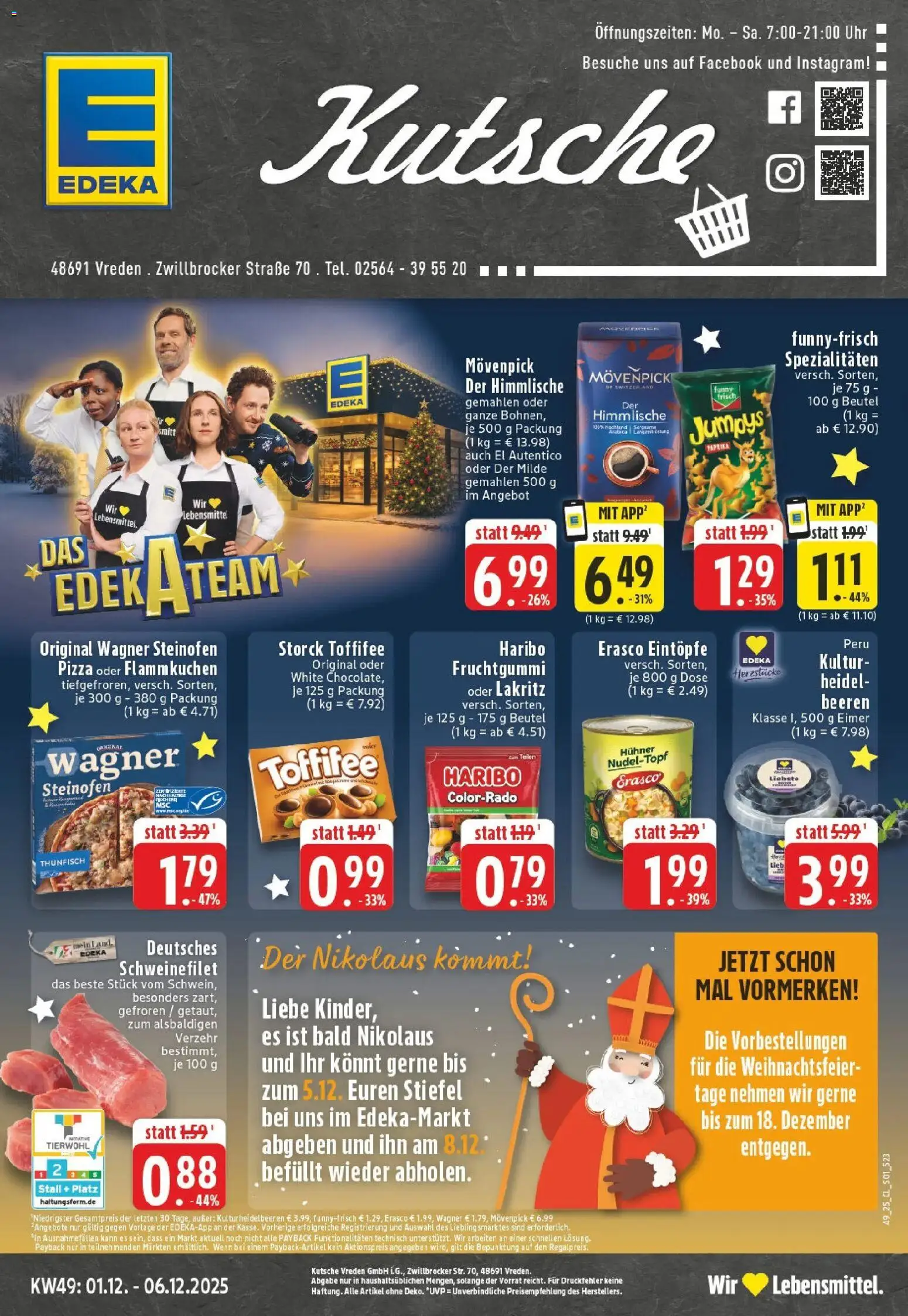 Vorschau von dem Prospekt des Geschäftes Edeka, gültig ab dem 01.12.2025