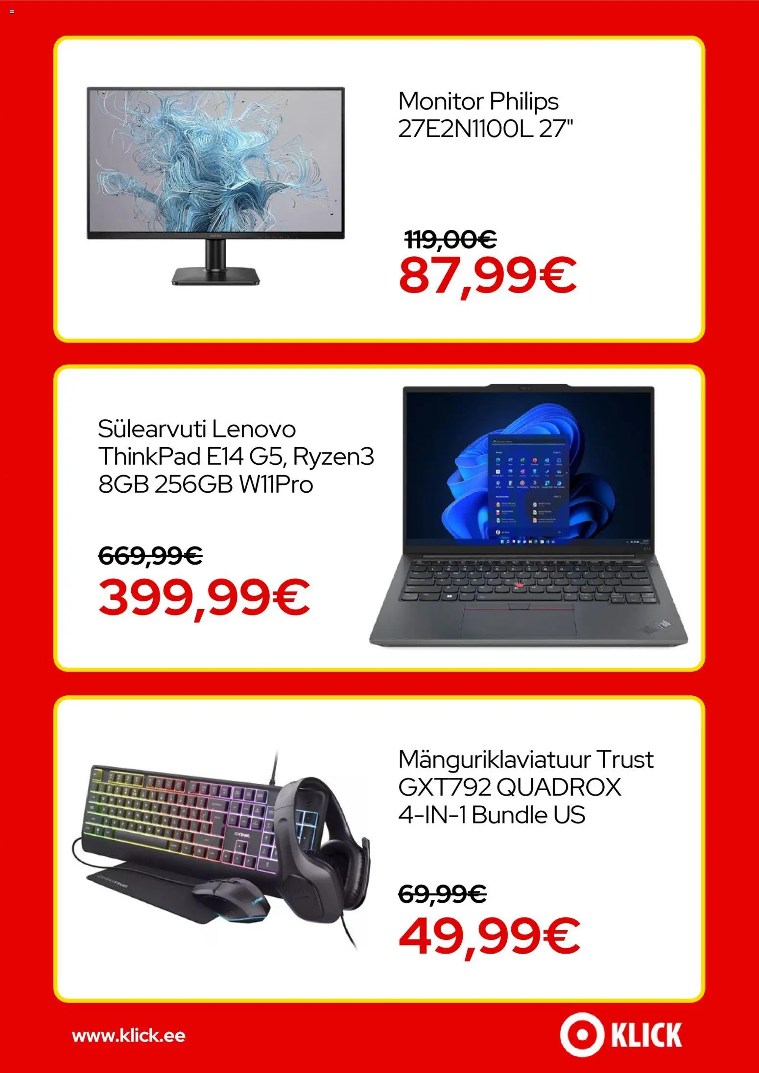 Klick kliendilehe eelvaade alates 2026.01.05