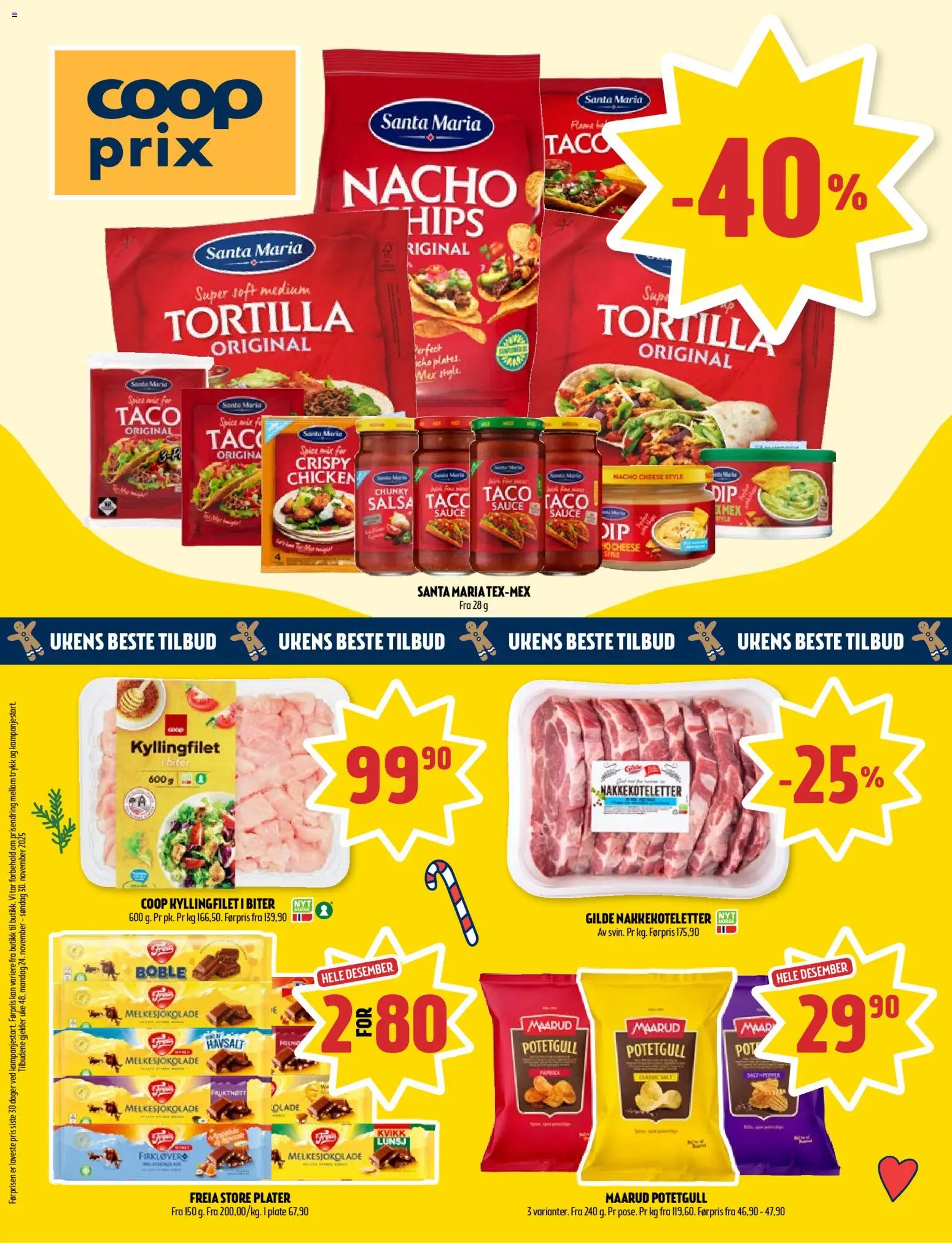 Forhåndsvis Kundeavis fra butikk Coop Prix gyldig fra 24/11/2025