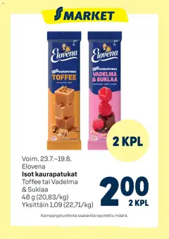 Kaupan S-market Tarjoukset Elovena esikatselu, voimassa 23/07/2025